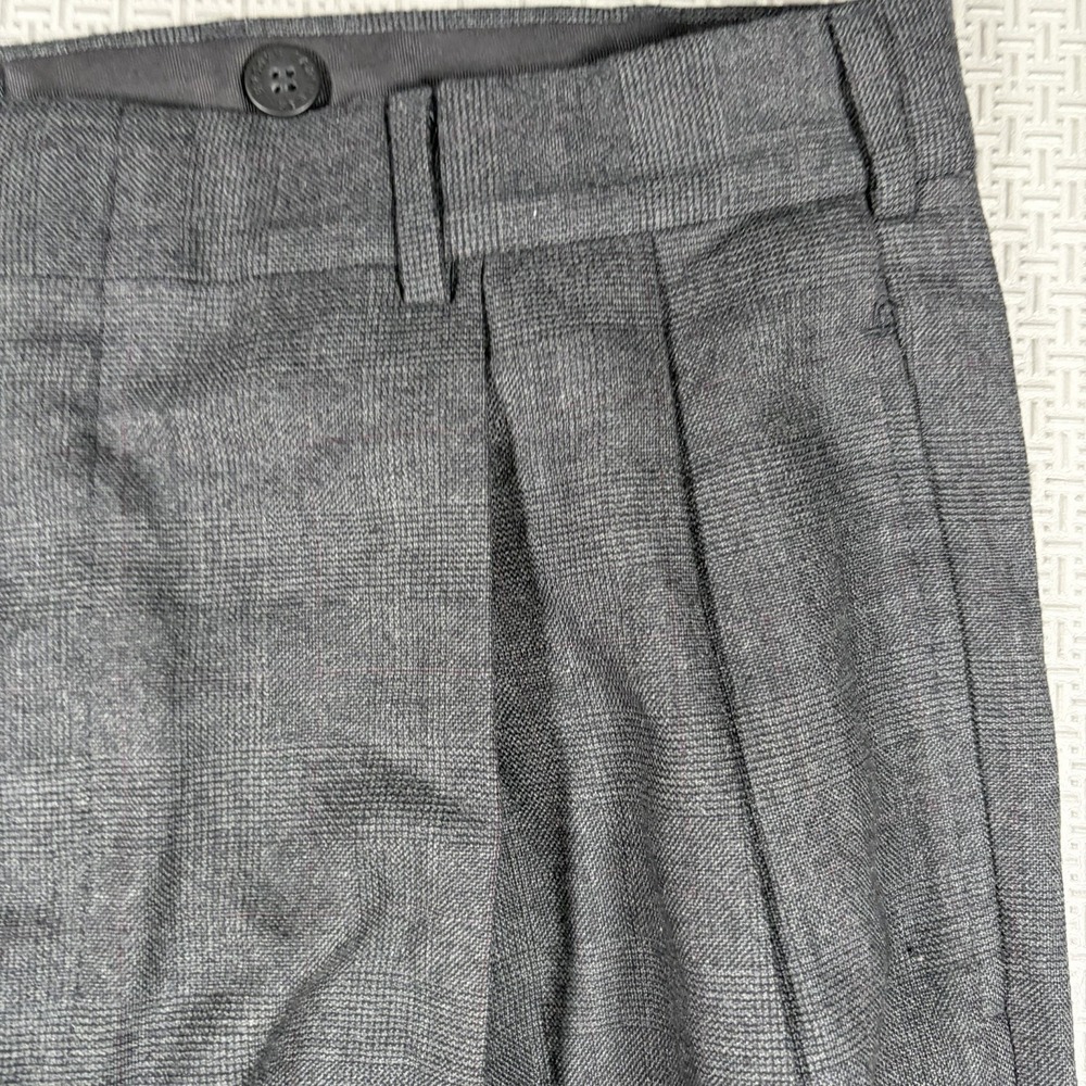 VTG Brooks Brothers Makers Men's Wool Pleated Dress Pants Made USA 34x29 Cuffed - Picture 2 of 11